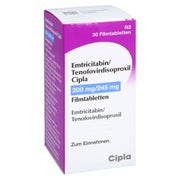 Emtricitabin/tenofovirdisoproxil Cipla 200/245mg 30 St