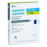 Champix 0,5 Mg/1 Mg Filmtabl.starterpack.2 Wochen 25 St