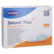 Zetuvit Plus Silicone Border Steril 16x26 Cm 10 St