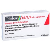 Trimbow 88/5/9 µg 120ed Plv.z.inhalation Nexthaler 1 St