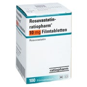 Rosuvastatin-ratiopharm 10 Mg Filmtabletten Dose 100 St