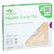 Mepilex Border Flex Schaumverb.haft.7,5x7,5 Cm 5 St
