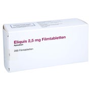 Eliquis 2,5 Mg Filmtabletten 200 St