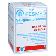 Saugkompressen Unsteril Fesmed 10x10 Cm 25 St