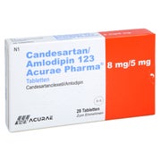 Candesartan/amlodipin 123 Acurae Pharma 8 Mg/5 Mg 28 St