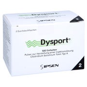 Dysport 500 Einheiten Pulver Z.herst.e.inj.-lsg. 2 St