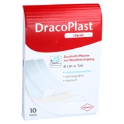 Dracoplast Classic Pflaster 6 Cmx1 M Weiß 1 St
