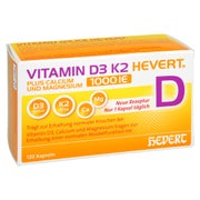 Produktabbildung: Vitamin D3 K2 Hevert+calcium U.magnes.1000 Ie Kps. 120 St