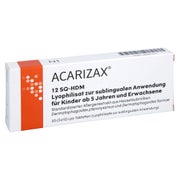 Acarizax 12 Sq-hdm Lyophil.z.subl.anw.kdr Ab5+erw 30 St