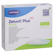 Zetuvit Plus Silicone Steril 12,5x12,5 Cm 10 St