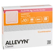 Allevyn Ag Gentle Border 10x10 Cm Wundverband 10 St