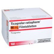 Ticagrelor-ratiopharm 90 Mg Filmtabletten 168 St