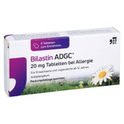 Produktabbildung: Bilastin Adgc 20 Mg Tabletten Bei Allergie 6 St