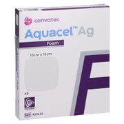 Aquacel Ag Foam Nicht Adhäsiv 15x15 Cm Verband 5 St