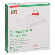 Suprasorb P Sensiflex Border 15x15cm 10 St
