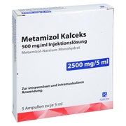 Metamizol Kalceks 500 Mg/ml 5 Ml Inj.-lsg.amp. 5X5 ml