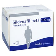 Produktabbildung: Sildenafil Beta 100 Mg Filmtabletten 50 St