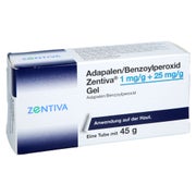 Adapalen/benzoylperoxid Zentiva 1mg/g + 25mg/g Gel 45 g