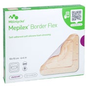 Produktabbildung: Mepilex Border Flex Schaumverb.haft.10x10 Cm 5 St
