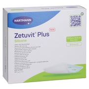 Zetuvit Plus Silicone Steril 12,5x12,5 Cm 10 St