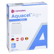 Aquacel Ag+ Extra 5x5 Cm Kompressen 10 St