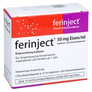 Ferinject 50 Mg Eisen/ml Inj.-/inf.-dispers.500mg 2X10 ml