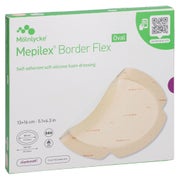 Mepilex Border Flex Schaumverb.haft.13x16 Cm Oval 5 St