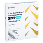 Vareniclin Axunio 0,5 Mg+1 Mg Filmtabl.starterpack 53 St