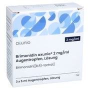 Brimonidin Axunio 2 Mg/ml Augentropfen Lösung 3X5 ml