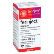 Ferinject 50 Mg Eisen/ml Inj.-/inf.-dispers.500mg 1X10 ml