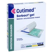 Cutimed Sorbact Gel Kompressen 7,5x7,5 Cm 12 St
