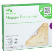 Mepilex Border Flex Schaumverb.haft.7,5x7,5 Cm 10 St