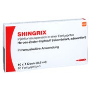 Shingrix Injektionssuspension I.e.fertigspritze 10 St