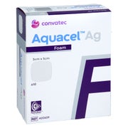 Aquacel Ag Foam Nicht Adhäsiv 5x5 Cm Verband 10 St