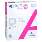 Aquacel Foam Pro 10x10 Cm Hydrofiber Schaumverband 10 St