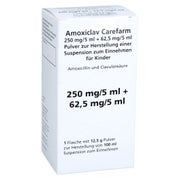 Amoxiclav Carefarm 250+62,5mg/5ml P.h.susp.z.einn. 100 ml