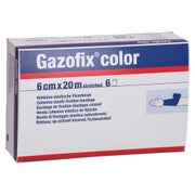 Gazofix Color Fixierbinde Kohäsiv 6 Cmx20 M Blau 6 St