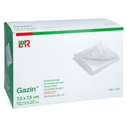 Gazin Mullkomp.7.5x7.5 Cm Steril 8fach 50X2 St
