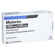 Malarex 250 Mg/100 Mg Filmtabletten 36 St