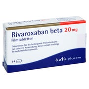 Rivaroxaban Beta 20 Mg Filmtabletten 14 St