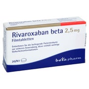 Rivaroxaban Beta 2,5 Mg Filmtabletten 20 St