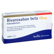 Rivaroxaban Beta 15 Mg Filmtabletten 10 St