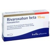 Rivaroxaban Beta 15 Mg Filmtabletten 14 St