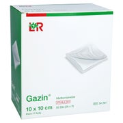 Gazin Mullkomp.10x10 Cm Steril 8fach 25X2 St