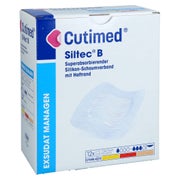 Cutimed Siltec B Schaumverb.7,5x7,5 Cm M.haftr. 12 St