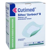 Cutimed Siltec Sorbact B Pu-verb.7,5x7,5 Cm 12 St
