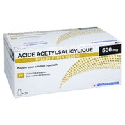 AcetylsalicylsÄure Panpharma I.v. 500mg Frankreich 20 St