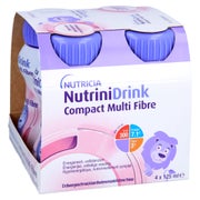 Nutrinidrink Compact Multifibre Erdbeere 4X125 ml