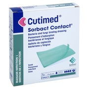Cutimed Sorbact Contact Kompressen 4x6 Cm Steril 5 St